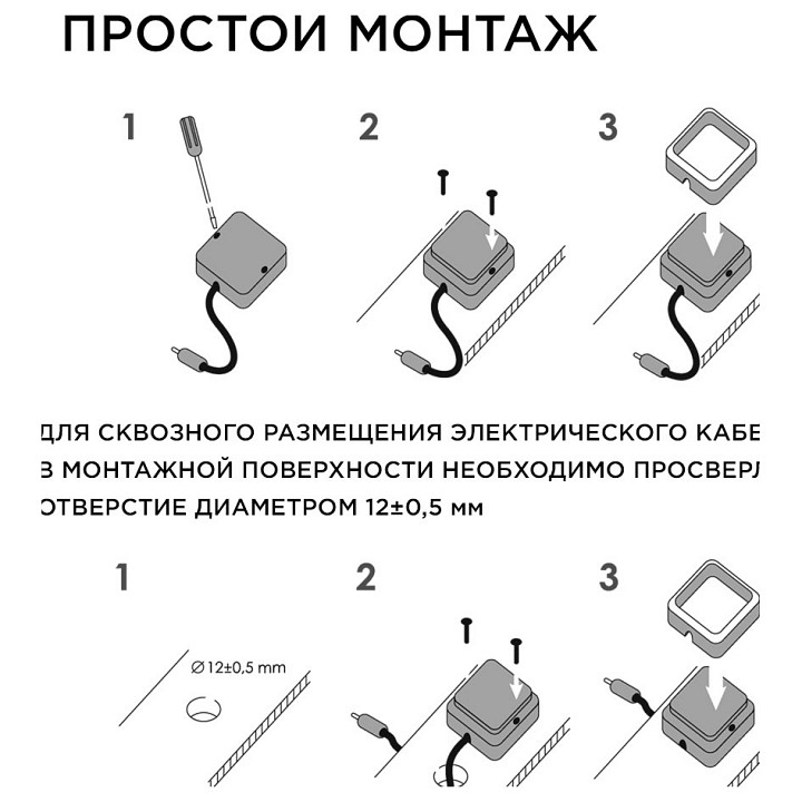 Набор накладных светильников Apeyron Electrics  12-02