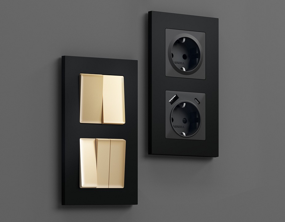 Рамка на 3 поста Ambrella Volt Qubi AF250703