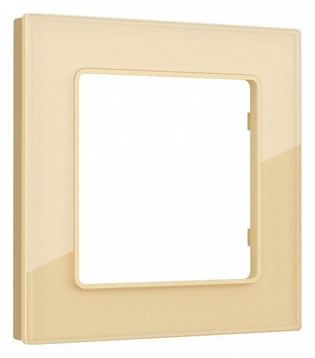 Рамка на 1 пост Ambrella Volt Platos Стекло органическое AF330601