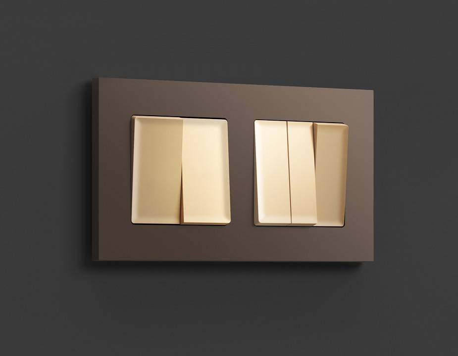 Клавиши для выключателя двухклавишного Ambrella Volt Quant AP6030