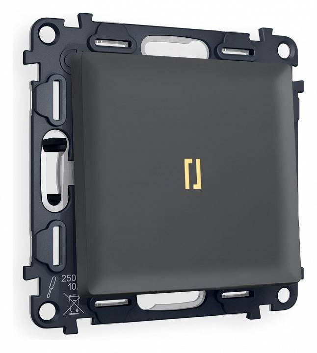 Выключатель проходной одноклавишный с подсветкой Ambrella Volt Quant MA902030