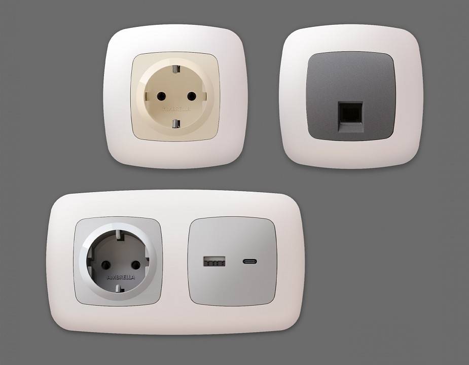 Рамка на 3 поста Ambrella Volt Ecta OF140203