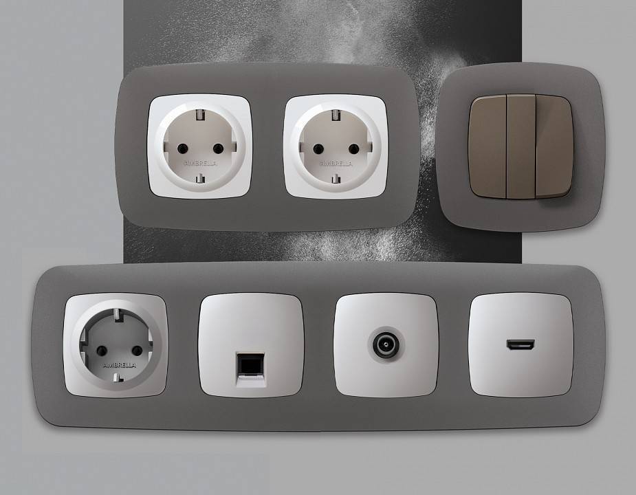 Рамка на 3 поста Ambrella Volt Ecta OF140653