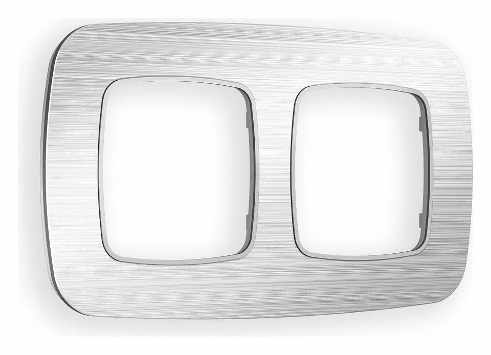 Рамка на 2 поста Ambrella Volt Radian Металл OF580102