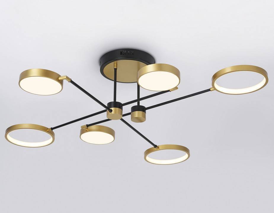 Люстра на штанге Ambrella light Fusion 7 ламп FL5157