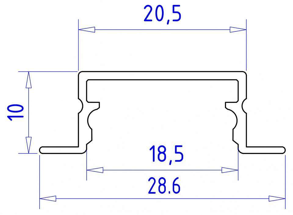 Профиль встраиваемый Ambrella Light GP GP1200AL