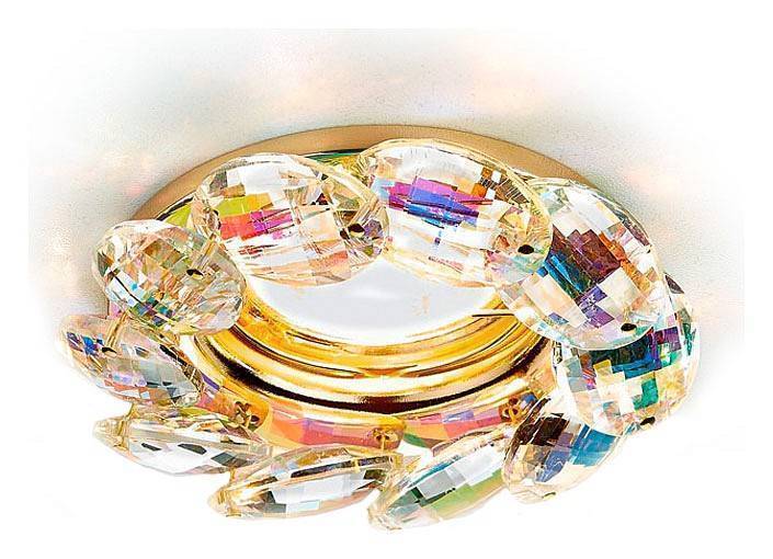 Встраиваемый светильник Ambrella light Crystal K306 PR/G