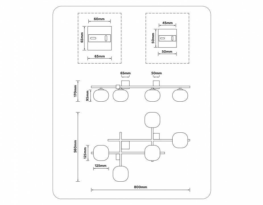Потолочная люстра Ambrella Light LH LH51015