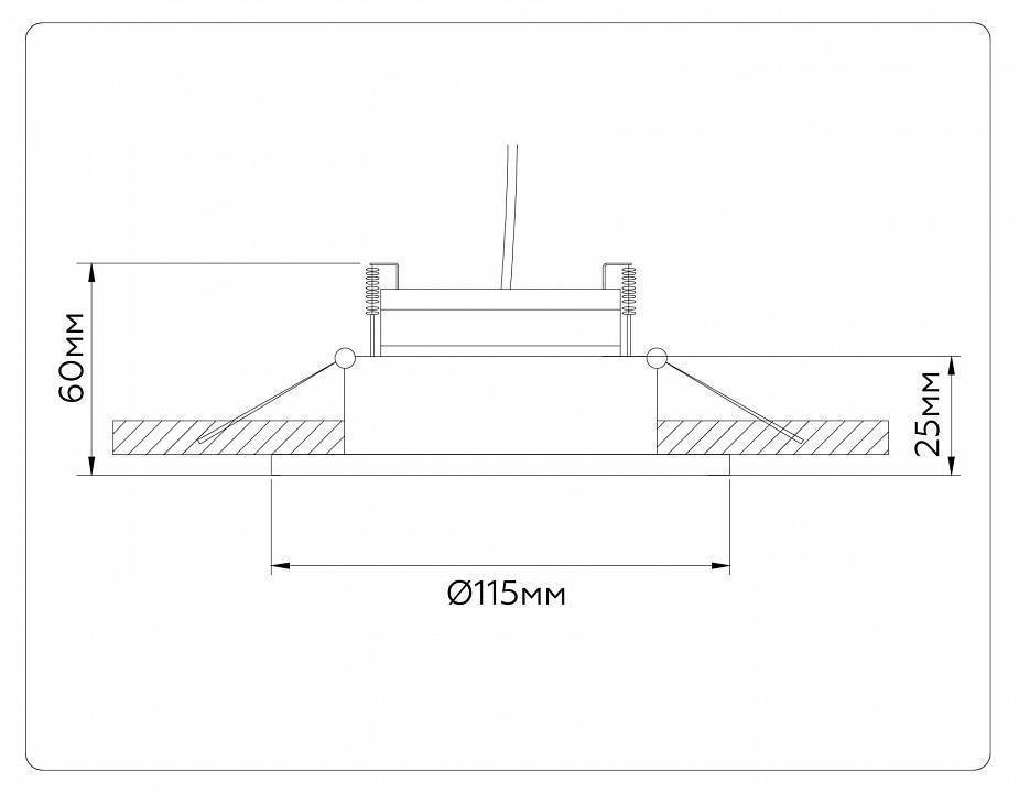 Встраиваемый светильник Ambrella Light TN TN52333