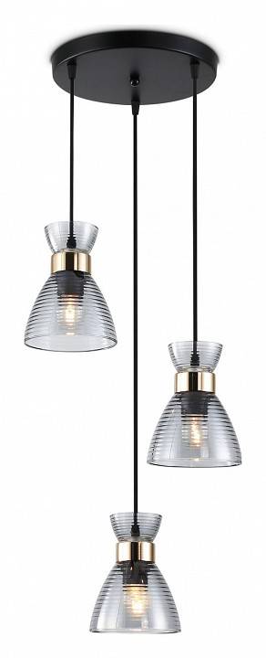 Подвесной светильник Ambrella light TR TR3408 1xE27 черный/золото TR3408