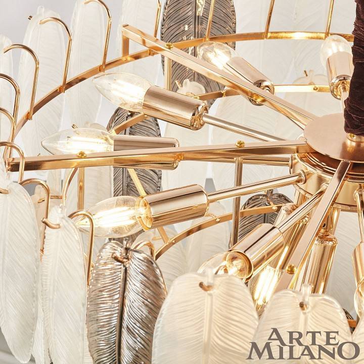 Подвесная люстра Arte Milano AM-99486 12xE14 D550 H490 мм 0608B.D550.H490.E14.12 G