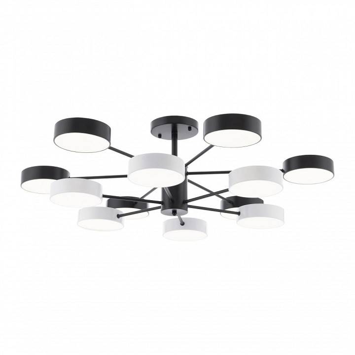Люстра на штанге Arte Milano Ferrara 12 ламп черно-белая 250906/12B Bk/Wh