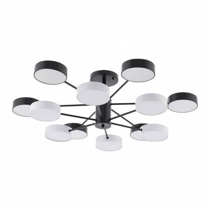 Люстра на штанге Arte Milano Ferrara 12 ламп черно-белая 250906/12B Bk/Wh