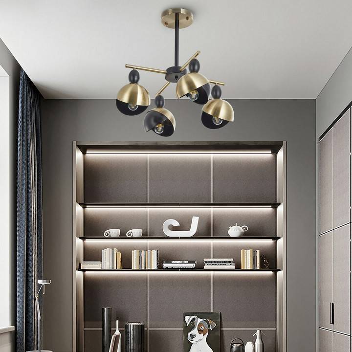 Люстра на штанге Arte Milano Neapolis-71307 271307/4 BK/GD