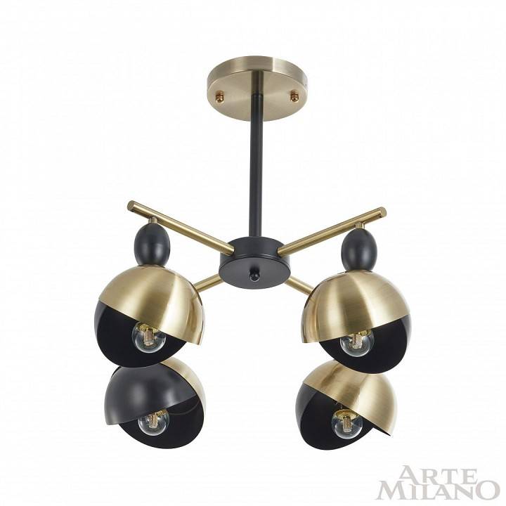 Люстра на штанге Arte Milano Neapolis-71307 271307/4 BK/GD