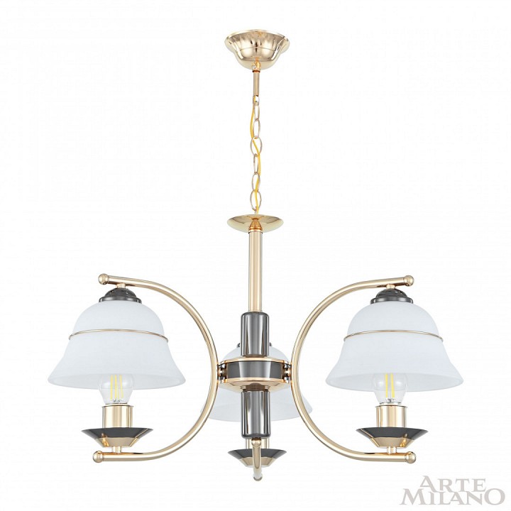 Подвесная люстра Arte Milano Florentia-1240 301240/3 Bk/Gd