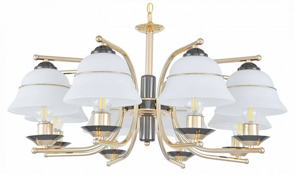 Подвесная люстра Arte Milano Florentia-1240 301240/8 Bk/Gd