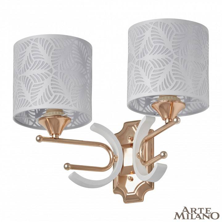 Бра Arte Milano Florentia 302097/2W Wh/Gd