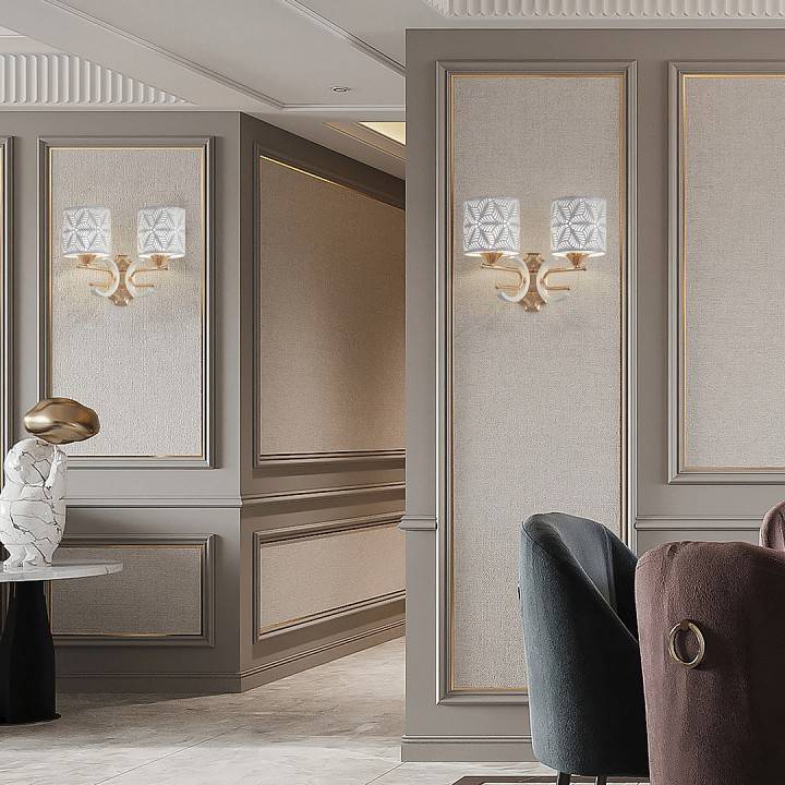 Бра Arte Milano Florentia 302097/2W Wh/Gd