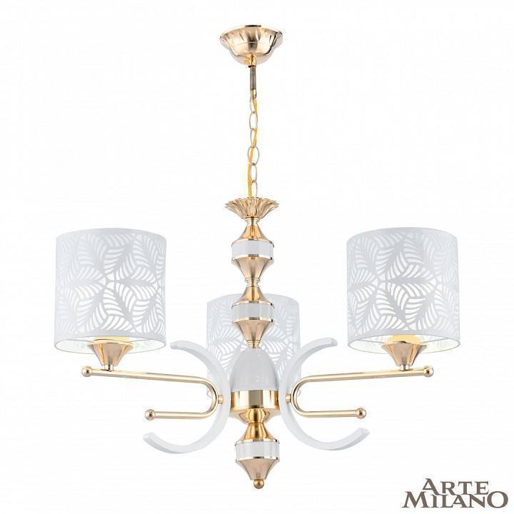 Подвесная люстра Arte Milano Florentia-2097 3 ламп 302097/3 Wh/Gd