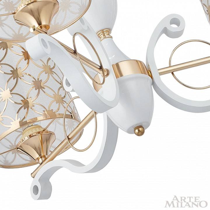 Подвесная люстра Arte Milano Florentia-3097 3 ламп 303097/3 Wh/Gd