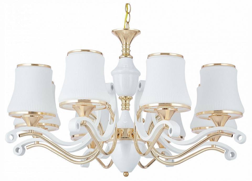 Подвесная люстра Arte Milano Florentia-3987 8 ламп 303987/8 Wh/Gd