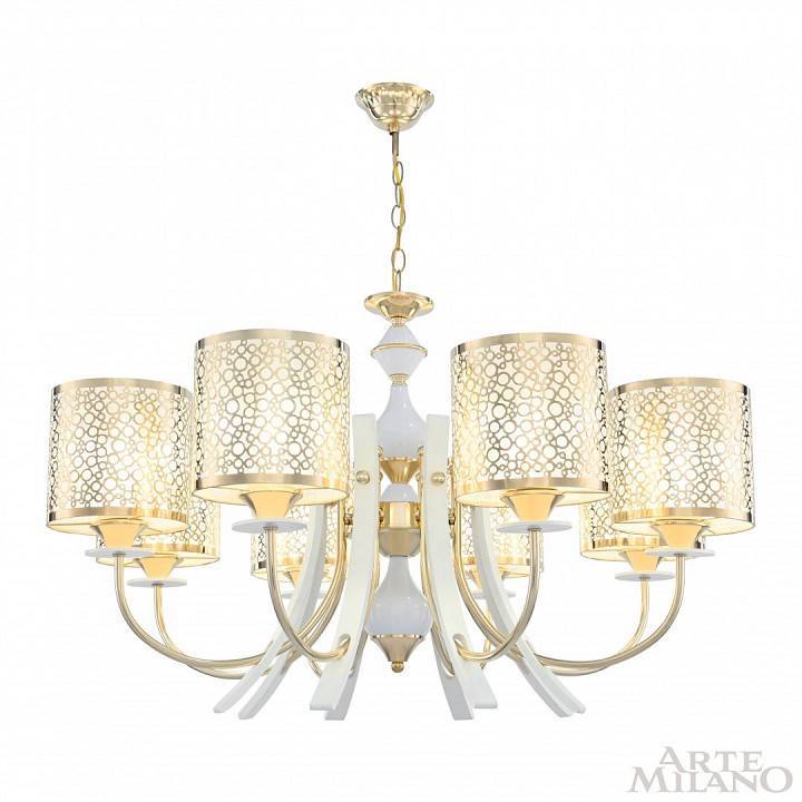 Подвесная люстра Arte Milano Florentia-6067 306067/8 Wh/Gd