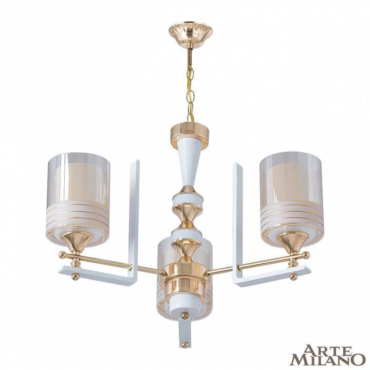 Подвесная люстра Arte Milano Florentia-6087 3 ламп 306087/3 Wh/Gd