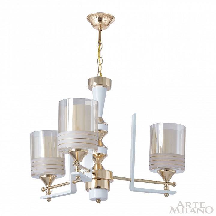 Подвесная люстра Arte Milano Florentia-6087 3 ламп 306087/3 Wh/Gd