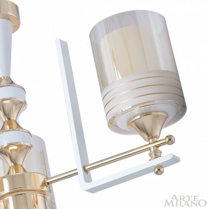 Подвесная люстра Arte Milano Florentia-6087 3 ламп 306087/3 Wh/Gd