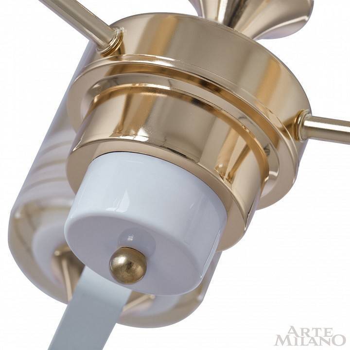 Подвесная люстра Arte Milano Florentia-6087 3 ламп 306087/3 Wh/Gd