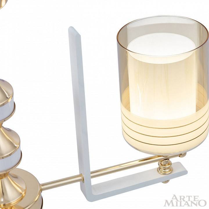 Подвесная люстра Arte Milano Florentia-6087 3 ламп 306087/3 Wh/Gd