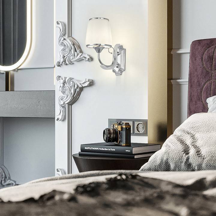 Бра Arte Milano Florentia 9247 1 лампа 309247/1W Wh/Ni