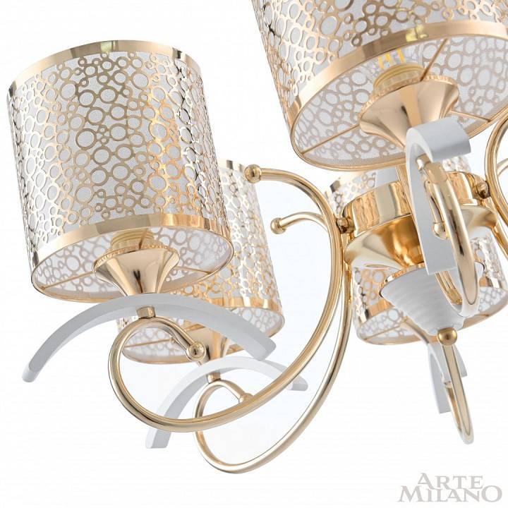 Подвесная люстра Arte Milano Florentia-9787 309787/6 Wh/Gd