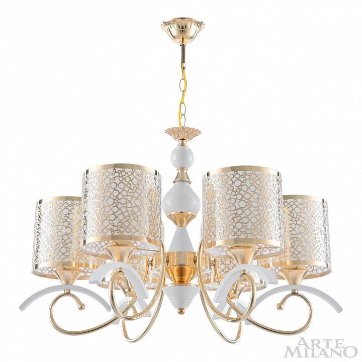 Подвесная люстра Arte Milano Florentia-9787 309787/6 Wh/Gd