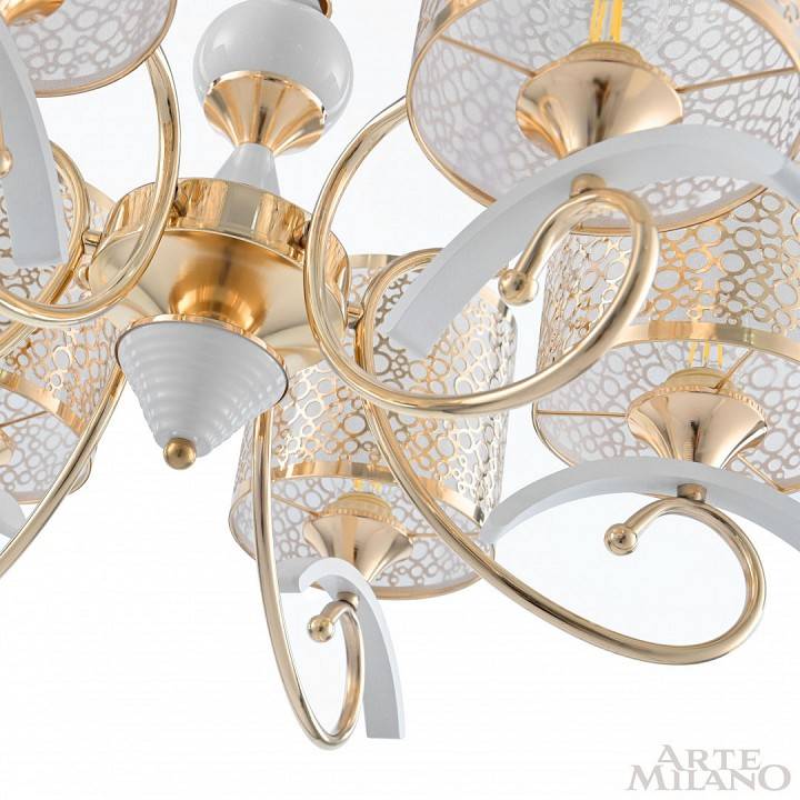 Подвесная люстра Arte Milano Florentia-9787 309787/6 Wh/Gd