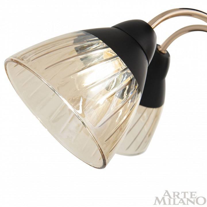 Люстра на штанге Arte Milano Napoli 3 лампы 320119/3 FG+BK