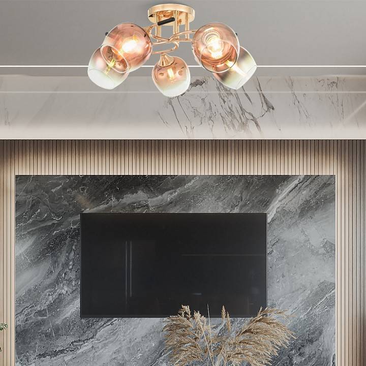 Потолочная люстра Arte Milano AMALFI 5 ламп 324985/5 FG+BK