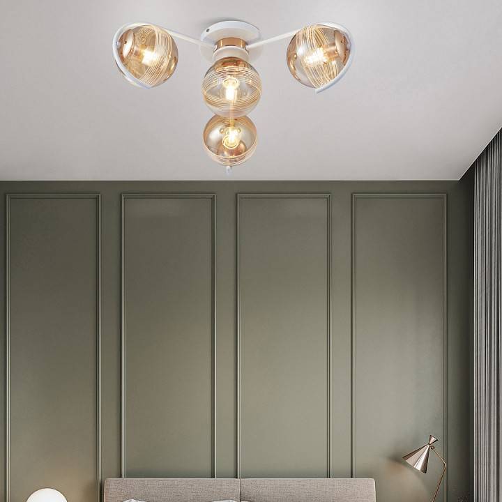 Потолочная люстра Arte Milano AMALFI 4 лампы 326208/3+1 WH+FG