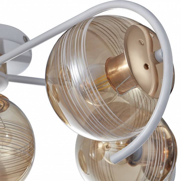 Потолочная люстра Arte Milano AMALFI 4 лампы 326208/3+1 WH+FG