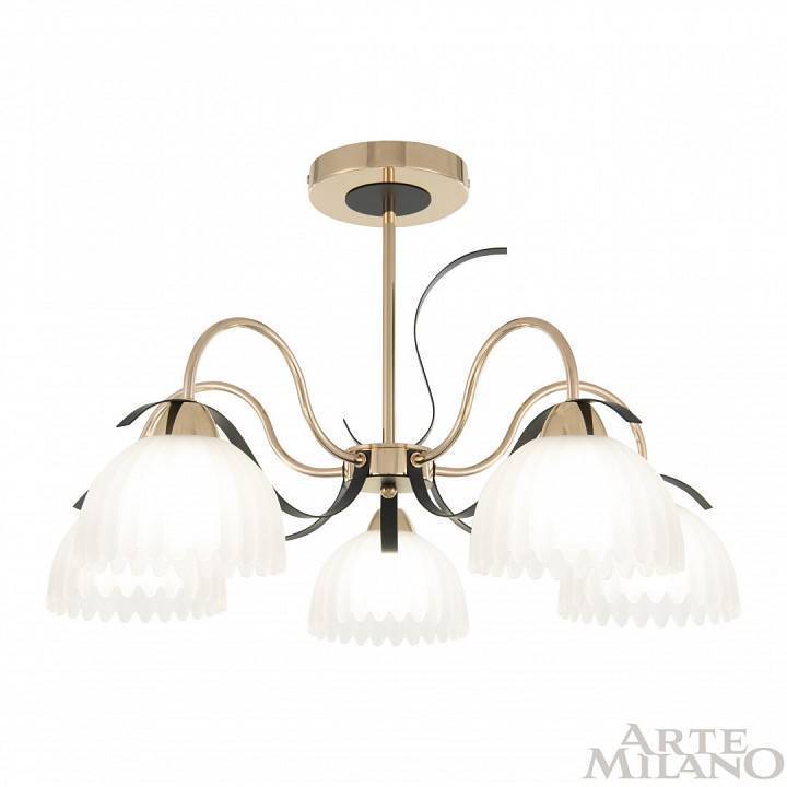 Люстра на штанге Arte Milano Napoli 327306/5 FG+BK
