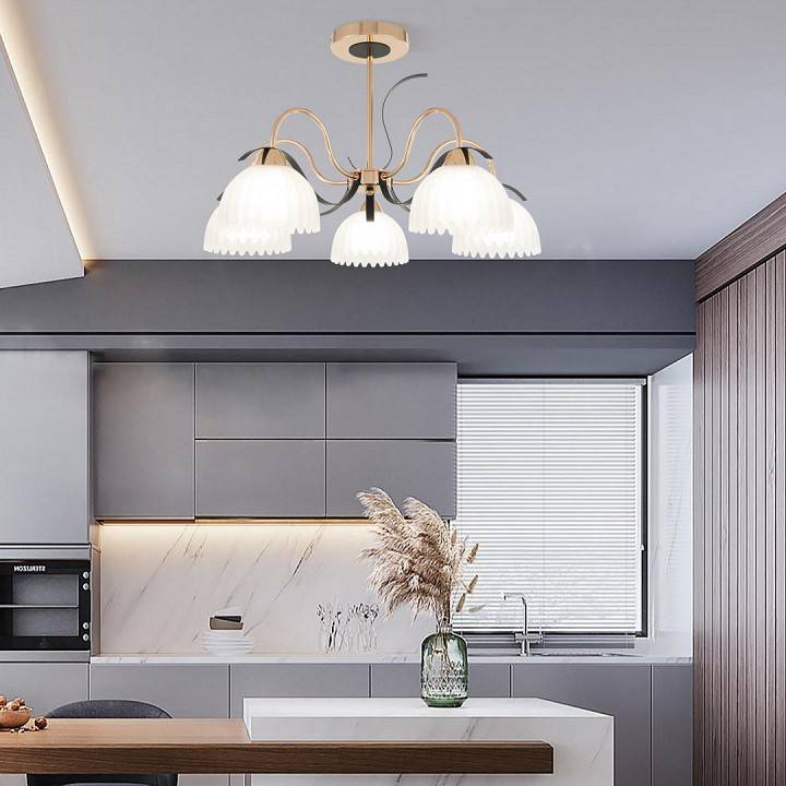 Люстра на штанге Arte Milano Napoli 327306/5 FG+BK