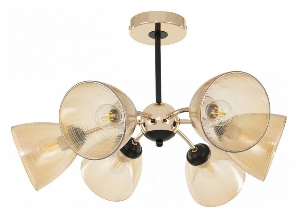 Люстра на штанге Arte Milano Napoli 329007/3+3 GD.BK