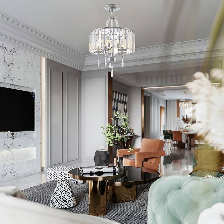 Люстра на штанге Arte Milano Sorrento 371009/5/50/400 CR