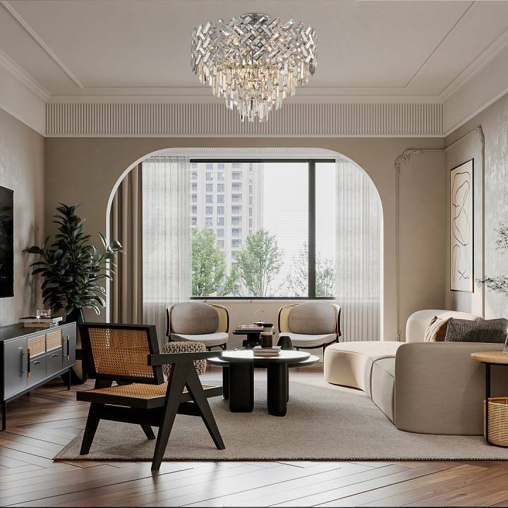 Люстра на штанге Arte Milano Sorrento-8019 378019/9/50/570 CR