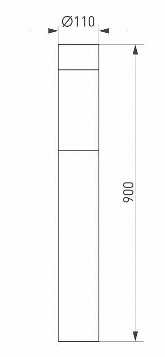 Наземный высокий светильник Arlight Stem 029986