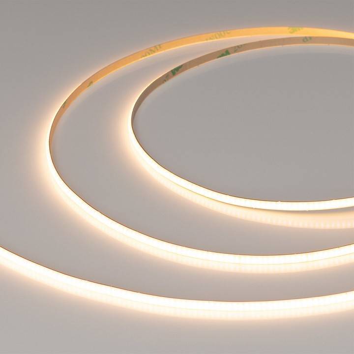 Лента светодиодная Arlight COB-320-8mm-24V Warm3000 10 Вт/м IP20 039050