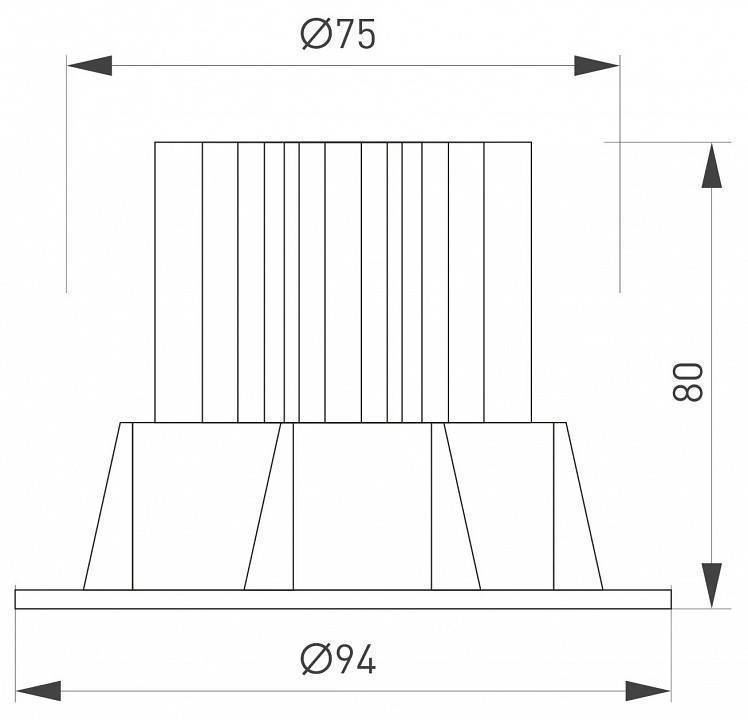 Встраиваемый светильник Arlight ATOLL 039067