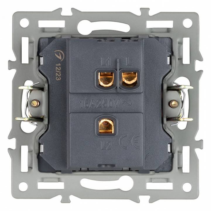Выключатель проходной одноклавишный без рамки Arlight SWT 043715