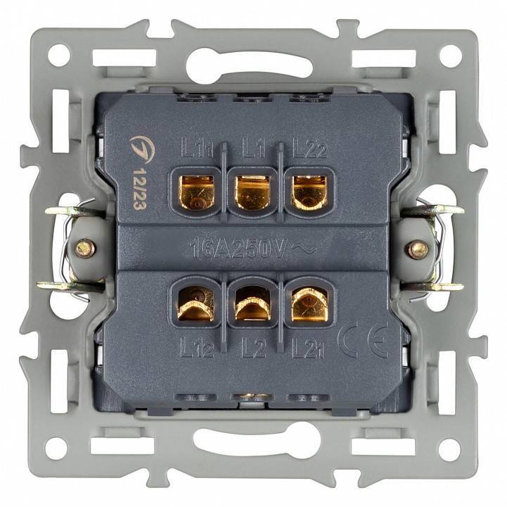 Выключатель перекрестный одноклавишный без рамки Arlight SWT 043718